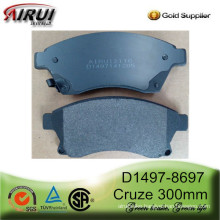 D1497-8697 Premium Ceramic or Semi-Metallic Brake Pads for CHEVROLET Cruze (Europe) 2011